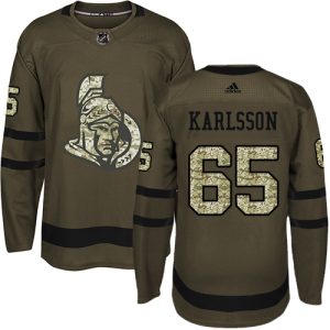 Ottawa Senators Trikot #65 Erik Karlsson Authentic Grün Salute to Service